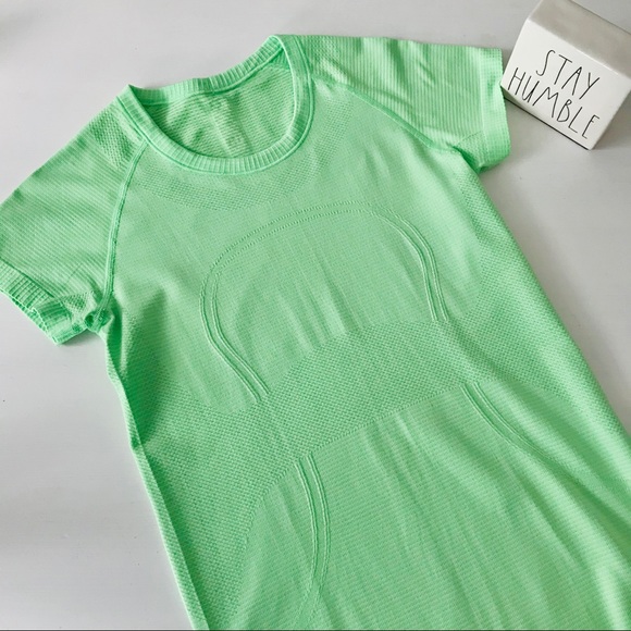 lululemon athletica Tops - Lululemon swiftly tech short sleeve lime green 6